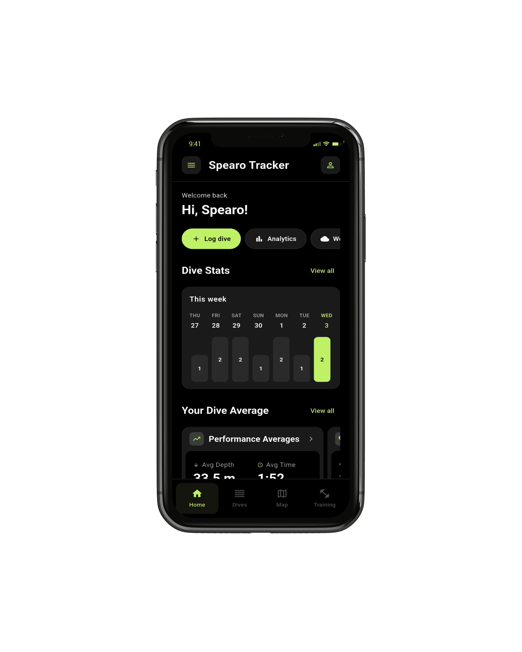 Captura de ecrã 1 de Spearo Tracker